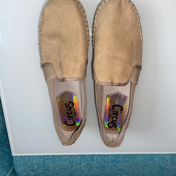Circus By Sam Edelman Women Cora Loafers Size 8.5 Camel Manmade Elastic Slip On - Picture 12 of 15